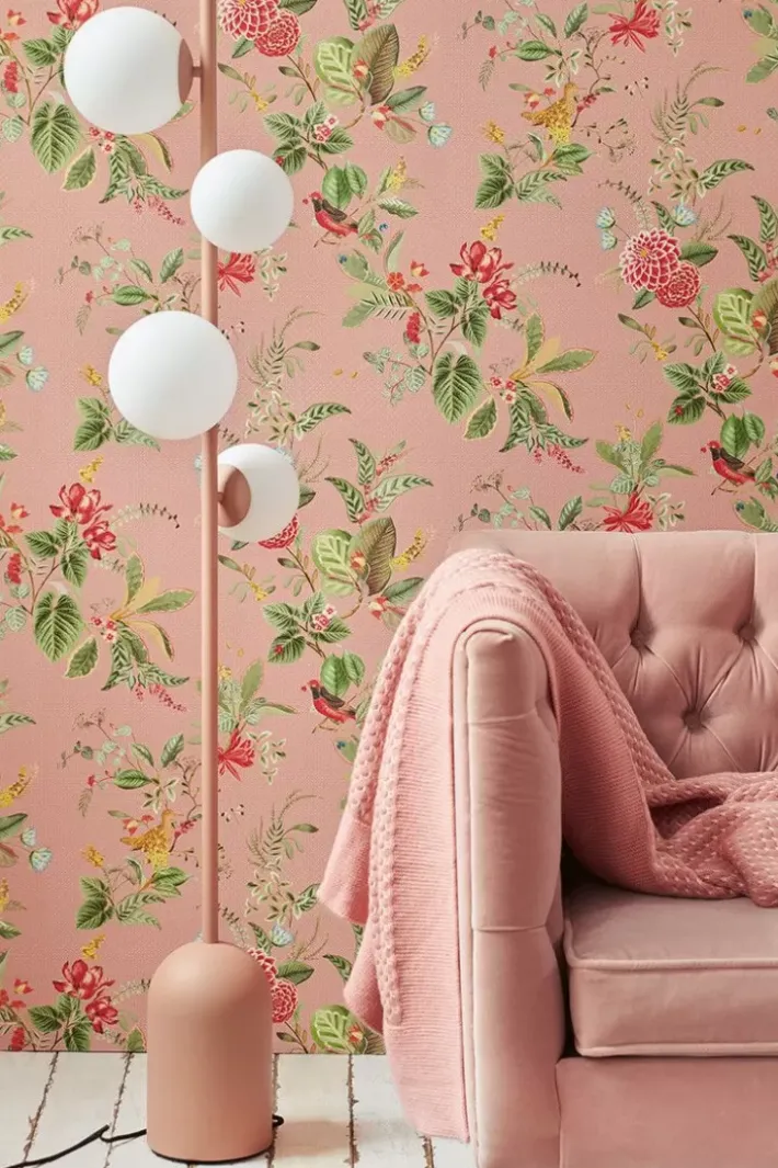 Pip Studio Vliesbehang<Floris Vliesbehang Roze