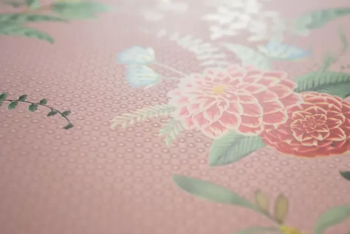 Pip Studio Vliesbehang<Floris Vliesbehang Roze