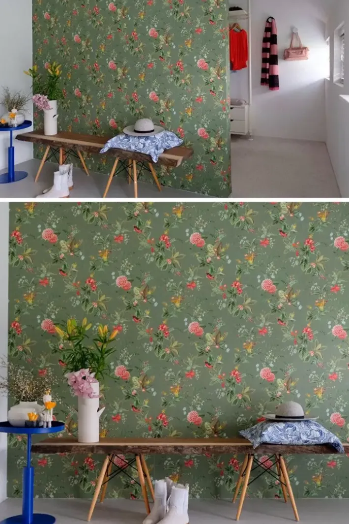 Pip Studio Vliesbehang<Floris Vliesbehang Groen