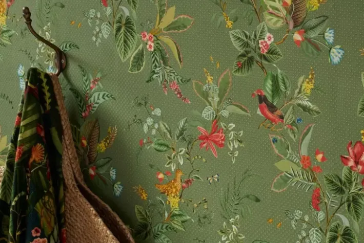 Pip Studio Vliesbehang<Floris Vliesbehang Groen