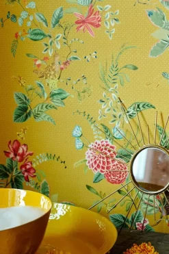 Pip Studio Vliesbehang<Floris Vliesbehang Geel