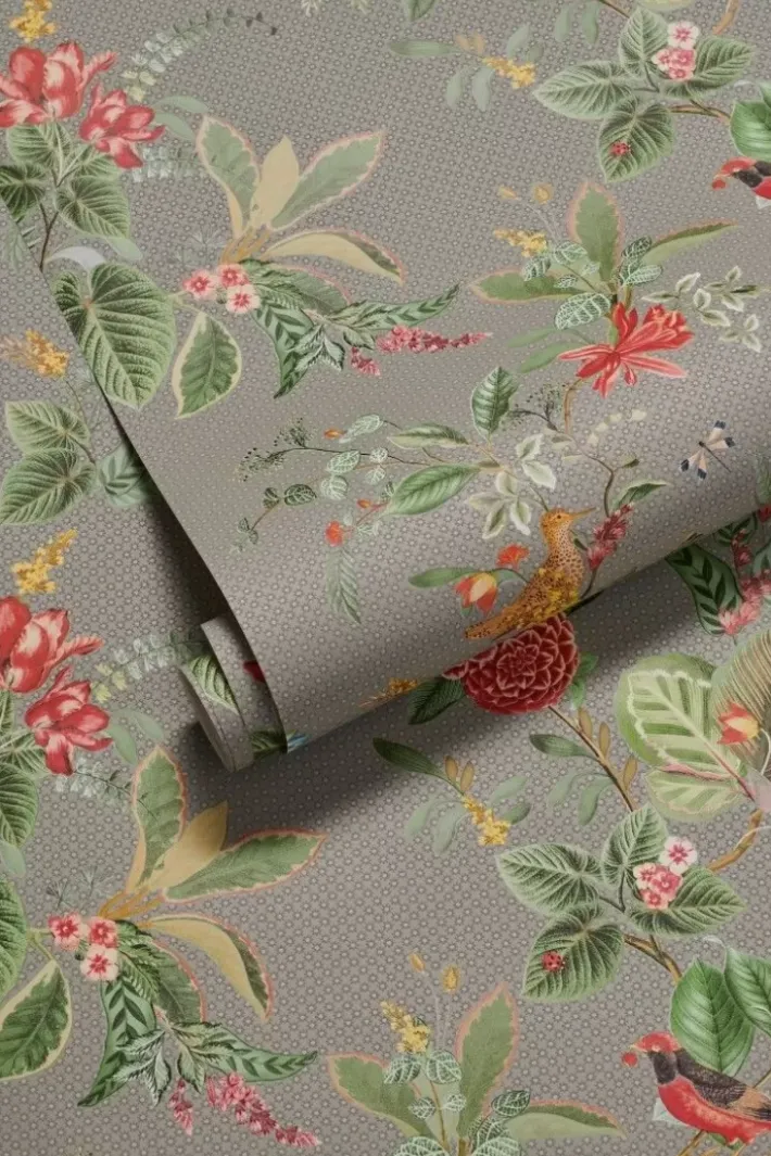 Pip Studio Vliesbehang<Floris Vliesbehang Khaki