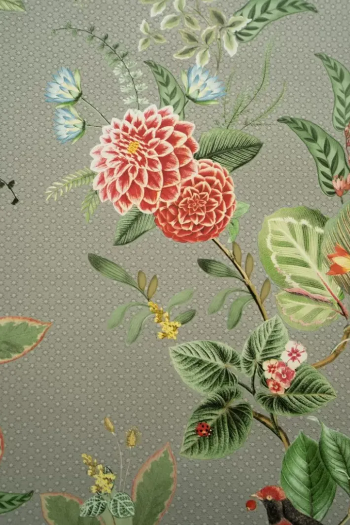 Pip Studio Vliesbehang<Floris Vliesbehang Khaki