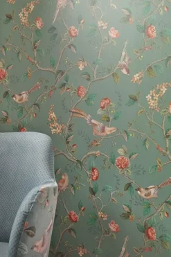 Pip Studio Vliesbehang<Good Nightingale Vliesbehang Groen