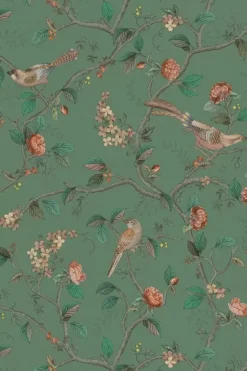 Pip Studio Vliesbehang<Good Nightingale Vliesbehang Groen