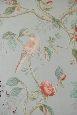 Pip Studio Vliesbehang<Good Nightingale Vliesbehang Licht Blauw/ Grijs