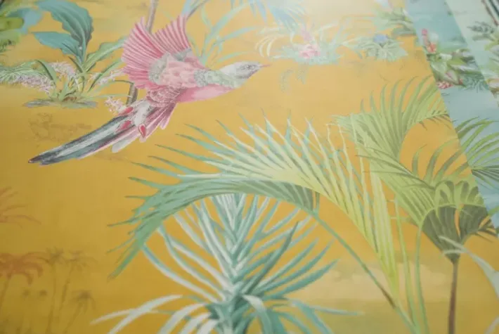 Pip Studio Vliesbehang<Palm Scene Vliesbehang Geel