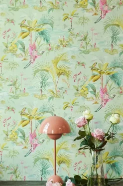 Pip Studio Vliesbehang<Palm Scene Vliesbehang Groen