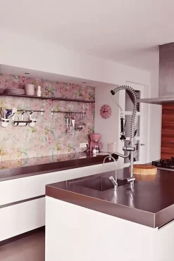 Pip Studio Vliesbehang<Palm Scene Vliesbehang Roze