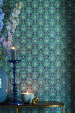 Pip Studio Vliesbehang<Raindrops Vliesbehang Donker Blauw