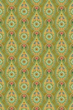 Pip Studio Vliesbehang<Raindrops Vliesbehang /Oker Geel