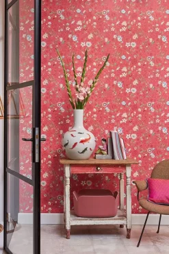 Pip Studio Vliesbehang<Spring To Life Vliesbehang /Roze Rood