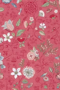 Pip Studio Vliesbehang<Spring To Life Vliesbehang /Roze Rood
