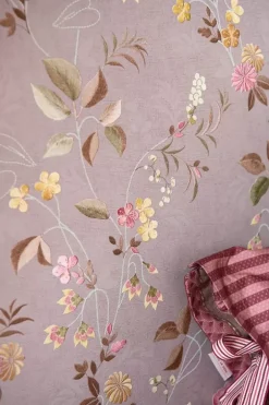 Pip Studio Vliesbehang<Tokyo Blossom Vliesbehang Roze Mauve Paars