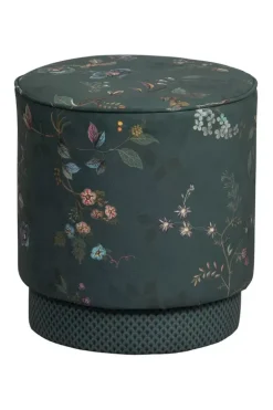 Pip Studio Poefen En Stoelen<Poef Medium Kawai Flower Groen
