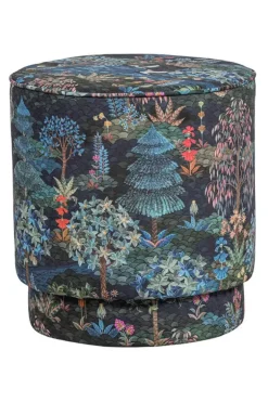 Pip Studio Poefen En Stoelen<Poef Medium Pip Garden Donkerblauw