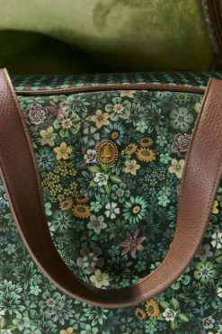 Pip Studio Weekendtassen<Reistas Medium Tutti I Fiori Groen