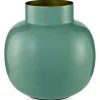 Pip Studio Grote Vazen<Ronde Vaas Metaal 25 Cm Groen