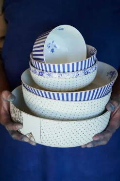 Pip Studio Kommen<Royal Stripes Kom 12 Cm Blauw