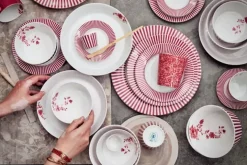Pip Studio Kommen<Royal Stripes Kom Donker 12Cm Roze