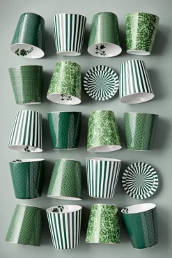 Pip Studio Sets Porseleinen Sets<Royal Stripes Mok & Theetip Groen