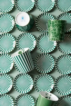 Pip Studio Sets Porseleinen Sets<Royal Stripes Mok & Theetip Groen