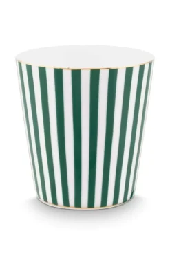 Pip Studio Sets Porseleinen Sets<Royal Stripes Mok & Theetip Groen