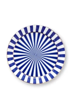 Pip Studio Sets Porseleinen Sets<Royal Stripes Mok Bloemen & Theetip Blauw