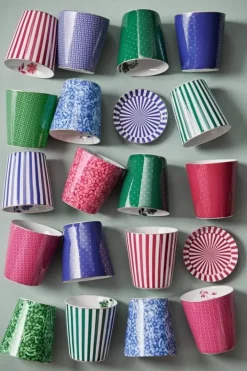 Pip Studio Sets Porseleinen Sets<Royal Stripes Mok Bloemen & Theetip Blauw