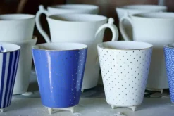 Pip Studio Koffiemokken<Royal Stripes Mok Dots Wit