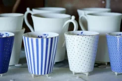 Pip Studio Koffiemokken<Royal Stripes Mok Klein Blauw