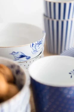 Pip Studio Koffiemokken<Royal Stripes Mok Klein Blauw