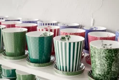 Pip Studio Sets Porseleinen Sets<Royal Stripes Mok Tegels & Theetip Groen