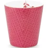 Pip Studio Koffiemokken<Royal Stripes Mok Tegels Donker Roze