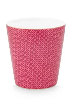 Pip Studio Koffiemokken<Royal Stripes Mok Tegels Donker Roze