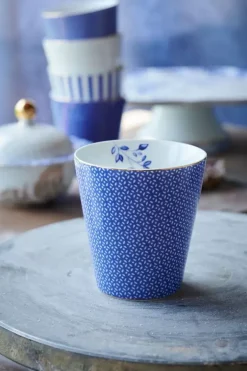 Pip Studio Koffiemokken<Royal Stripes Mok Tiles Blauw