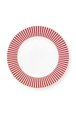 Pip Studio Ontbijtborden<Royal Stripes Ontbijtbord Donker 21Cm Roze