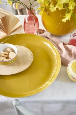 Pip Studio Serveerschalen<Schaal Geemailleerd Oker 40Cm Geel