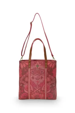 Pip Studio Shoppers<Shopper Vierkant Kyoto Festival Donker Roze