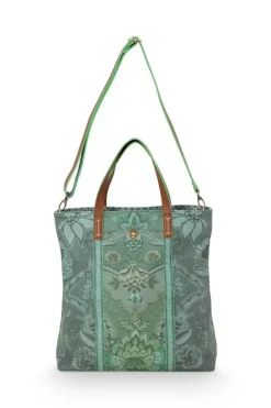 Pip Studio Shoppers<Shopper Vierkant Kyoto Festival Groen