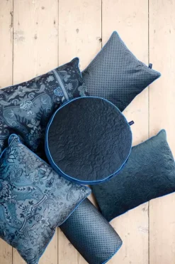 Pip Studio Sierkussens<Sierkussen Rond Quiltey Days Donker Blauw
