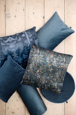 Pip Studio Sierkussens<Sierkussen Vierkant Tutti I Fiori Blauw