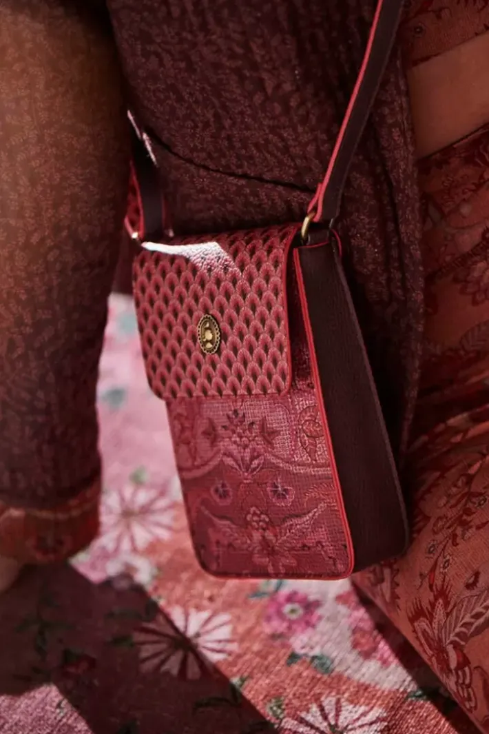 Pip Studio Crossbody Tassen<Telefoontas Kyoto Festival Donker Roze