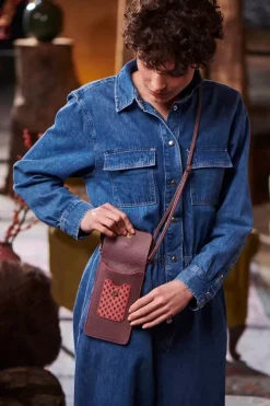 Pip Studio Crossbody Tassen<Telefoontas Kyoto Festival Donker /Khaki Roze