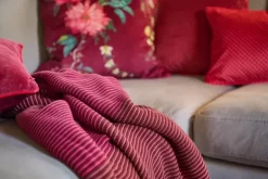 Pip Studio Plaids/Quilts<Throw Blockstripe Roze