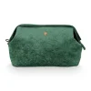 Pip Studio Toilettassen<Toilettas Buidel Extra Groot Velvet Quiltey Days Groen