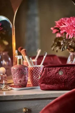 Pip Studio Toilettassen<Toilettas Buidel Klein Velvet Quiltey Days Rood