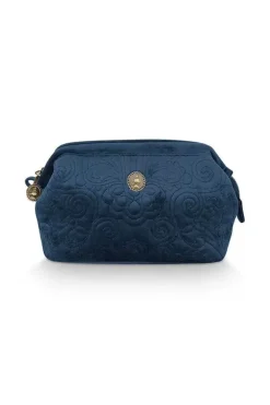 Pip Studio Toilettassen<Toilettas Buidel Klein Velvet Quiltey Days Blauw