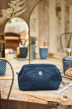 Pip Studio Toilettassen<Toilettas Buidel Klein Velvet Quiltey Days Blauw