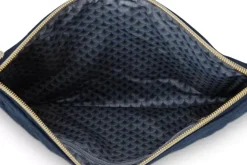 Pip Studio Make-Up Tasjes<Toilettas Groot Velvet Quiltey Days Blauw